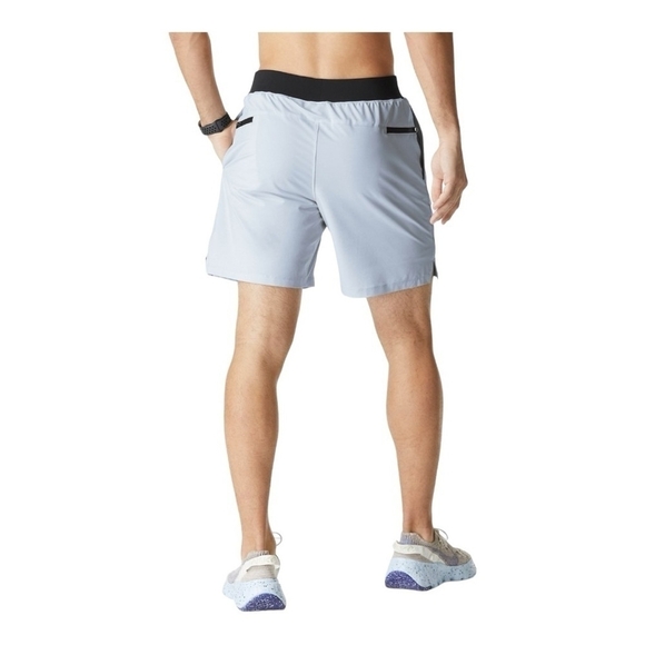 Mens Swim Trunks FABLETICS The Franchise Shorts Light Grey Black Athletic Shorts - Picture 4 of 10